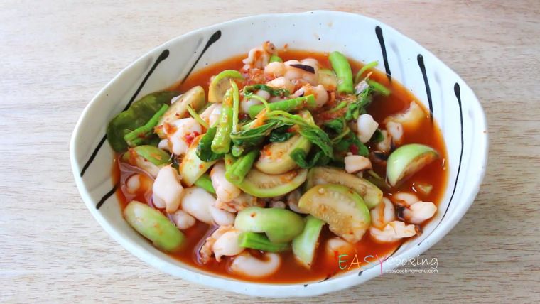 แกงป่าหนวดหมึก