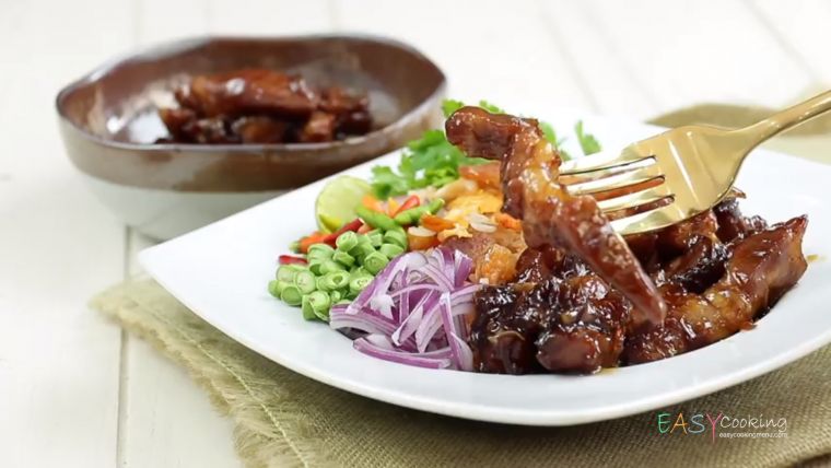 ข้าวผัดกะปิหมูหวาน
