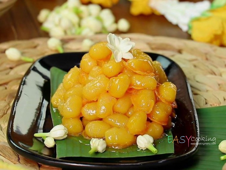 ขนมเม็ดขนุน (จากเม็ดขนุนจริง)