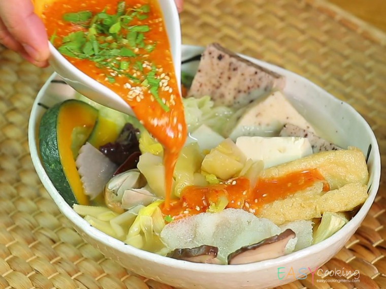 ชาบูเจ น้ำจิ้มสุกี้สูตรเจ