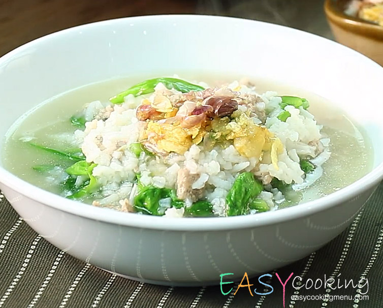 ข้าวต้มตั้งโอ๋หมูสับ