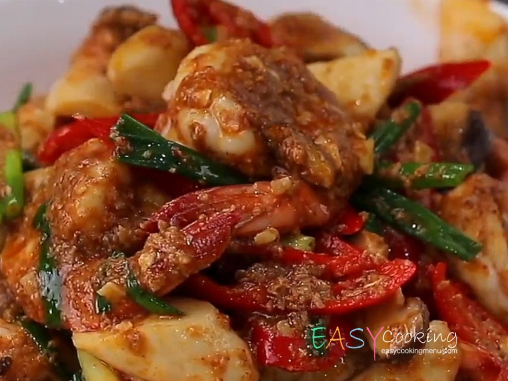 เห็ดออรินจิผัดน้ำพริกเผา
