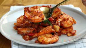 กุ้งผัดพริกเผา