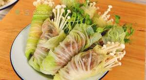 ผักกาดขาวน้ำจิ้มสุกี้