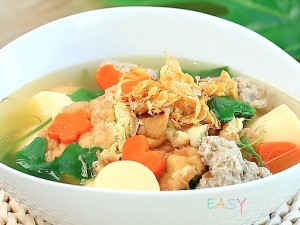 ไข่น้ำตำลึงหมูสับ
