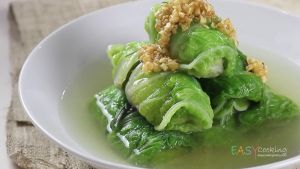 แกงจืดซุปทองผักกาดม้วนหมูสับ