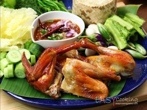 ไก่บ้านอีสาน แจ่วมะขาม