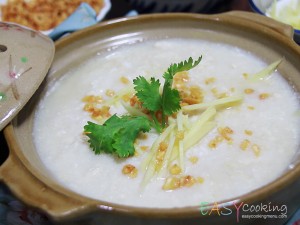 โจ๊กอกไก่บด