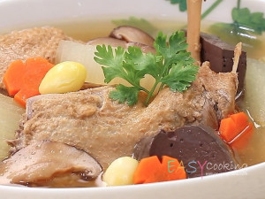 เป็ดพะโล้ต้มฟัก