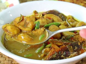 แกงไตปลาน้ำข้นเม็ดขนุน